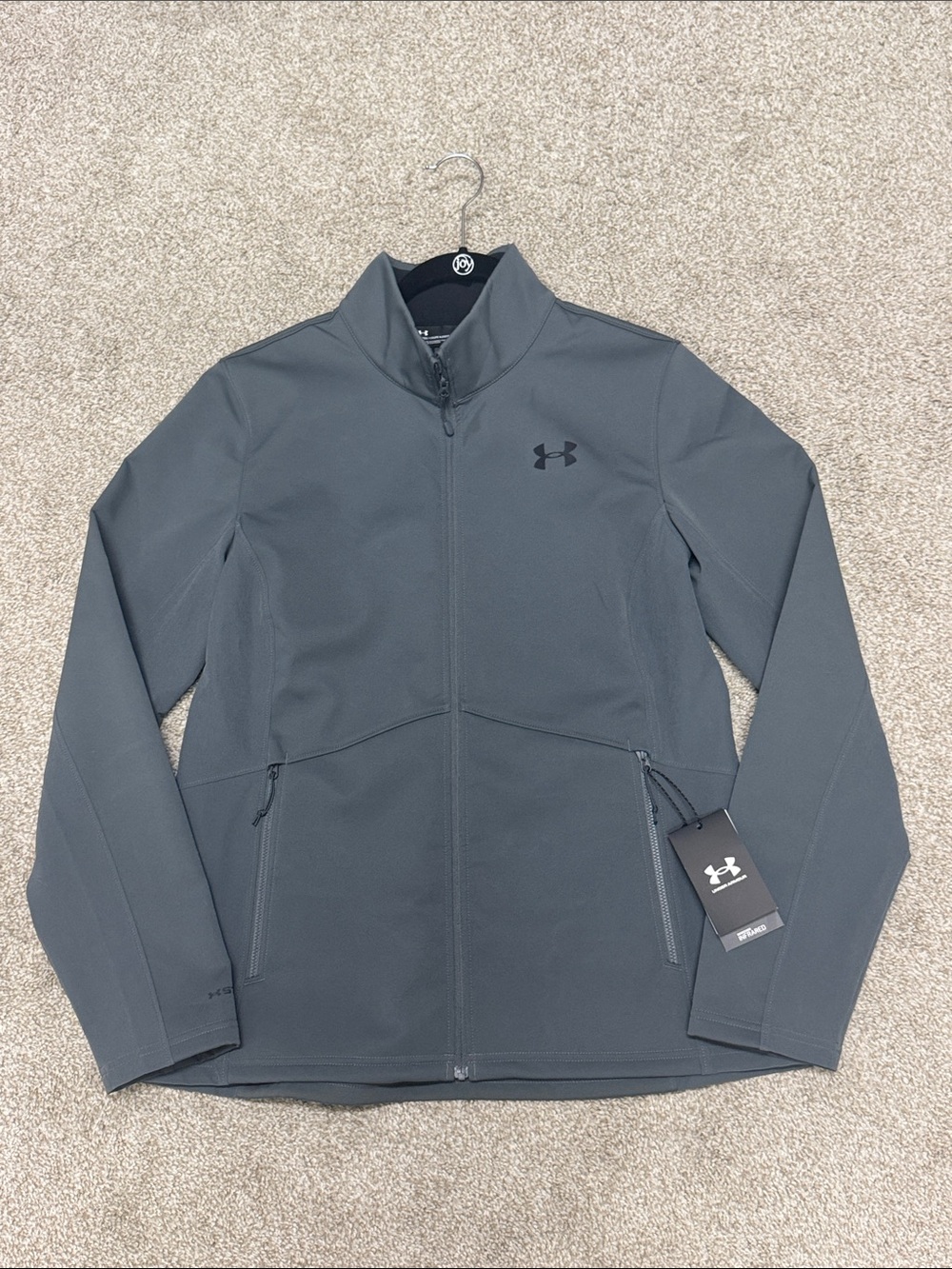 NWT Under Armour Women’s Dark Gray Lightweight Full-Zip Jacket